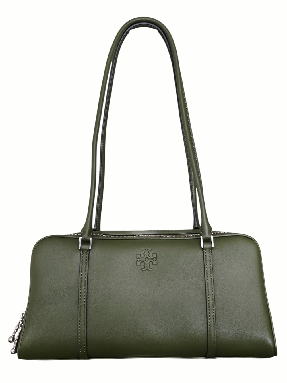Tory Burch Marshmallow Satchel Basil Green Leather Bag